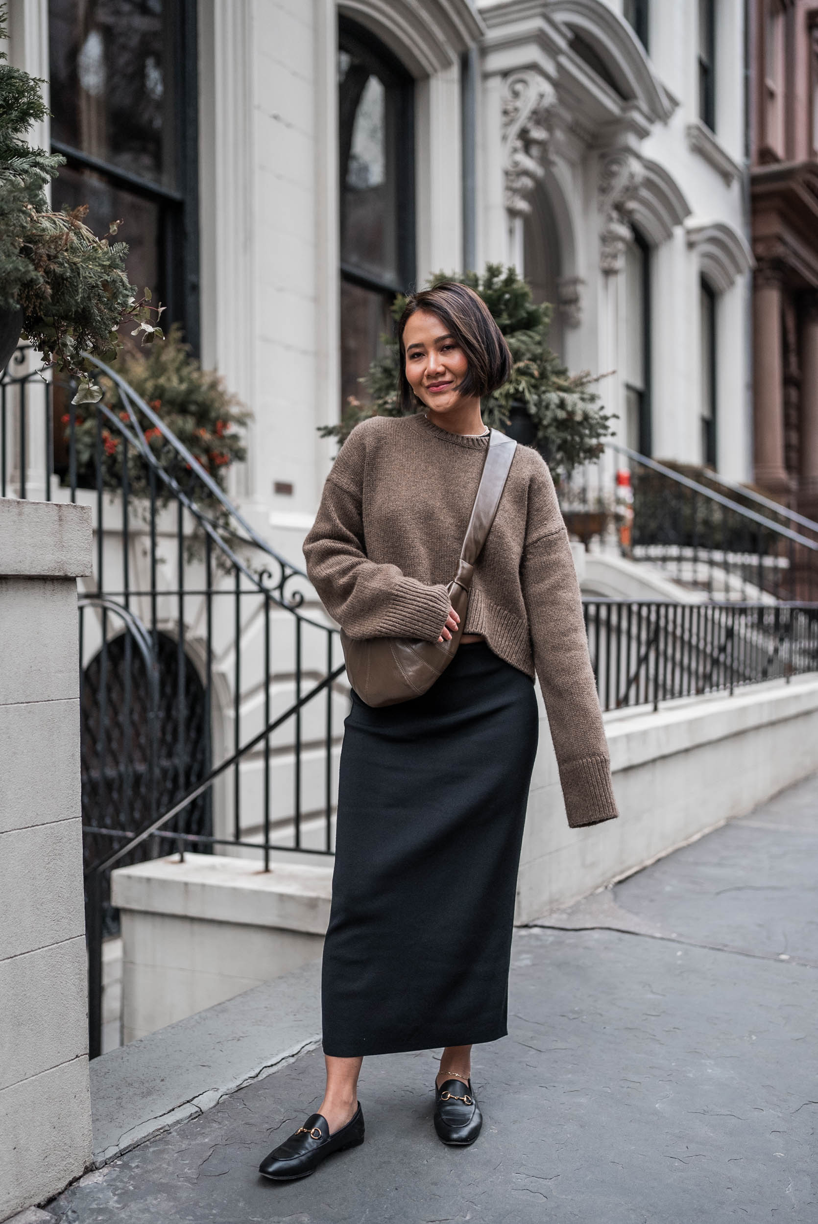 Style-Senses-An-Trieu_Gucci-Lemaire-Croissant-Bag-Old-Celine-sweater-COS-skirt-Aurate-NY-hoops