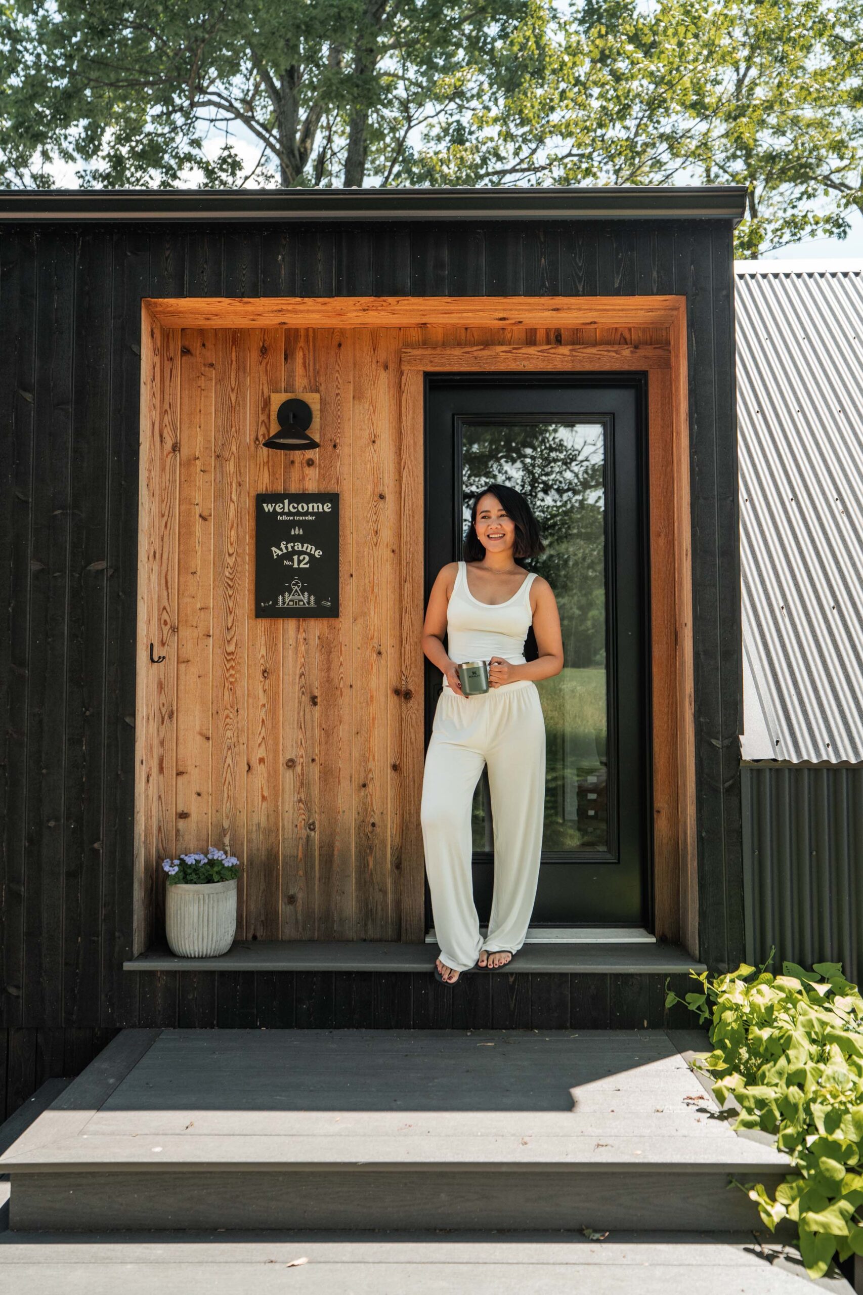StyleSenses AnTrieu Zook Cabins Pennsylvania an's list nyc brooklyn a frame cabin wood fired hot tub campfire summer 2025 glamping nature road trip city getaway somerset campground kye intimates ocean vuong book reading
