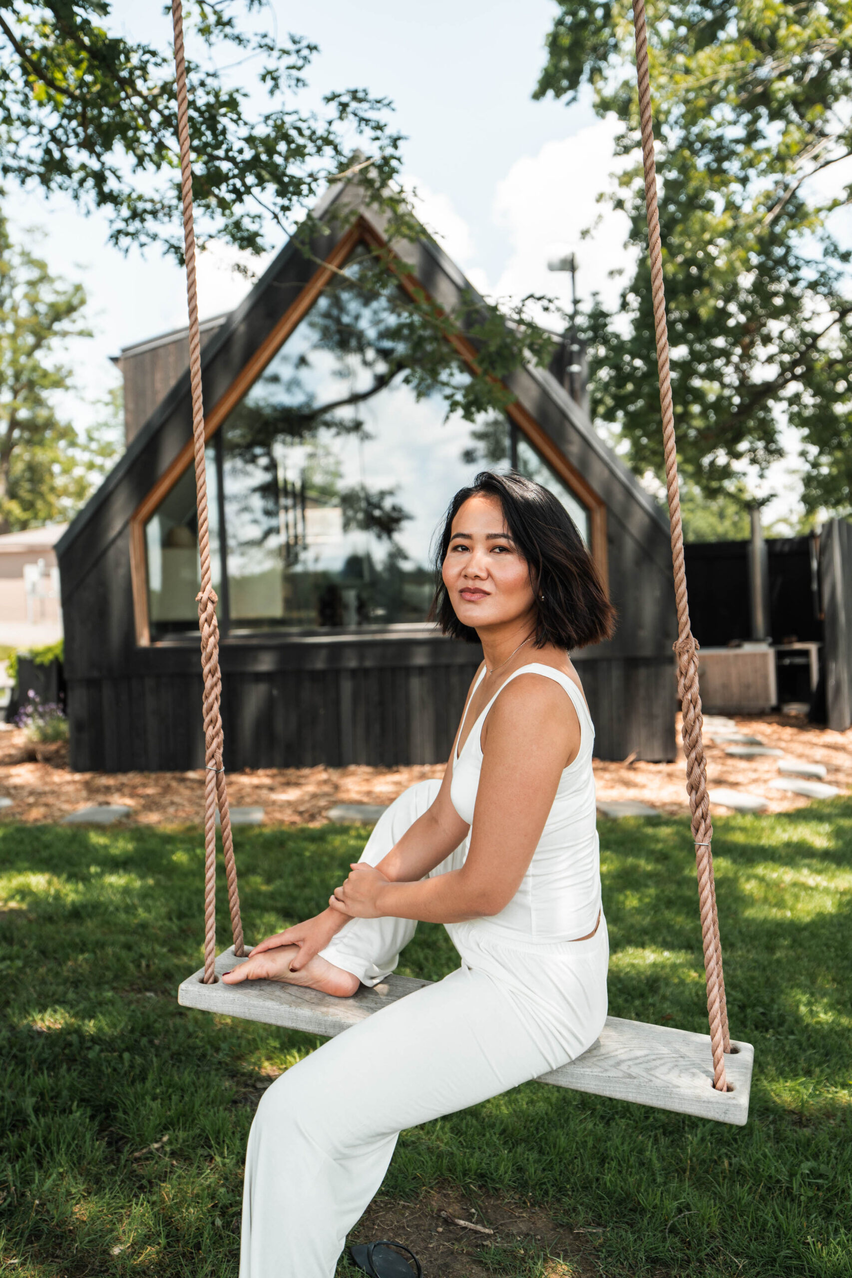 StyleSenses AnTrieu Zook Cabins Pennsylvania an's list nyc brooklyn a frame cabin wood fired hot tub campfire summer 2025 glamping nature road trip city getaway somerset campground kye intimates ocean vuong book reading