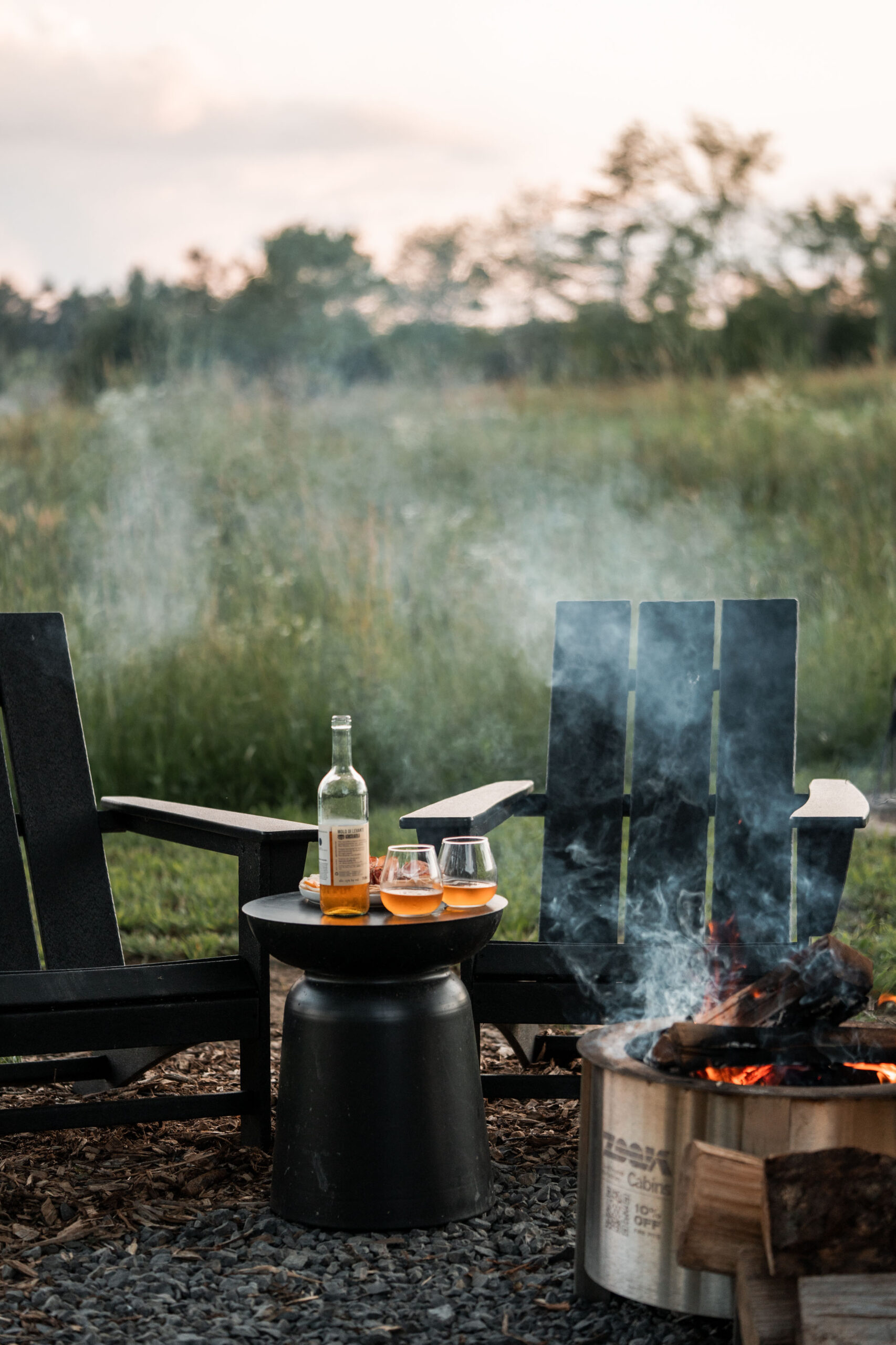 StyleSenses AnTrieu Zook Cabins Pennsylvania an's list nyc brooklyn a frame cabin wood fired hot tub campfire summer 2025 glamping nature road trip city getaway somerset campground COS balconette bikini charcuterie board orange wine natural wine